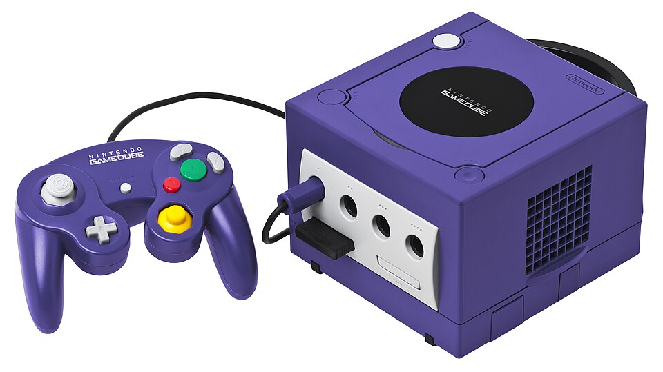 Nintendo GameCube console with controller